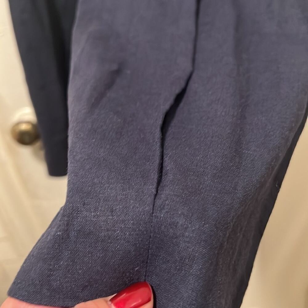 Open Edit Navy Blue Linen Blend Pants NWOT Size XS - Picture 9 of 16